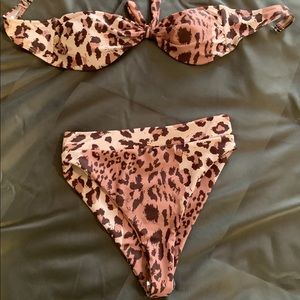 Leopard print bikini